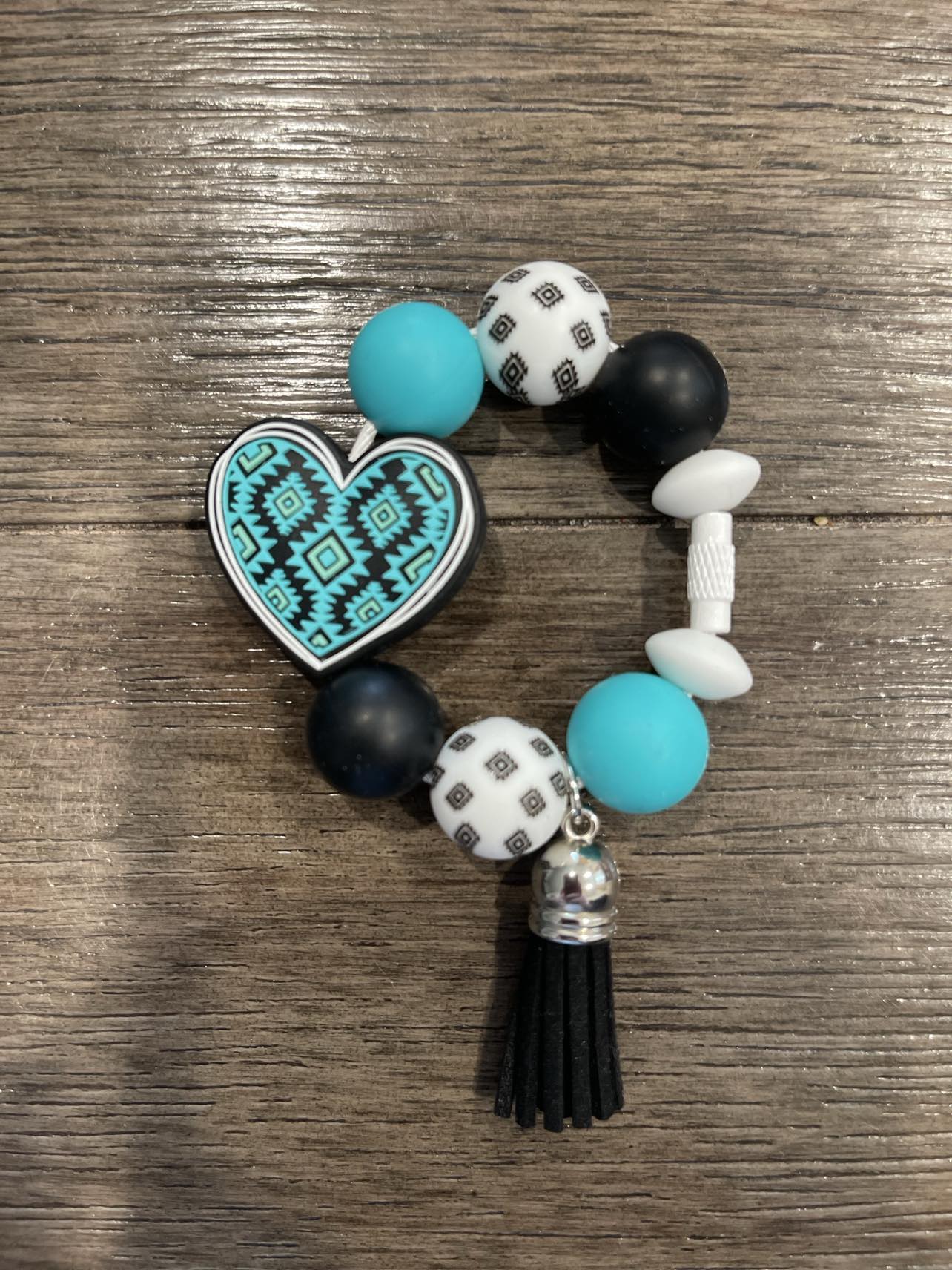 Aztec Heart Cup Charm
