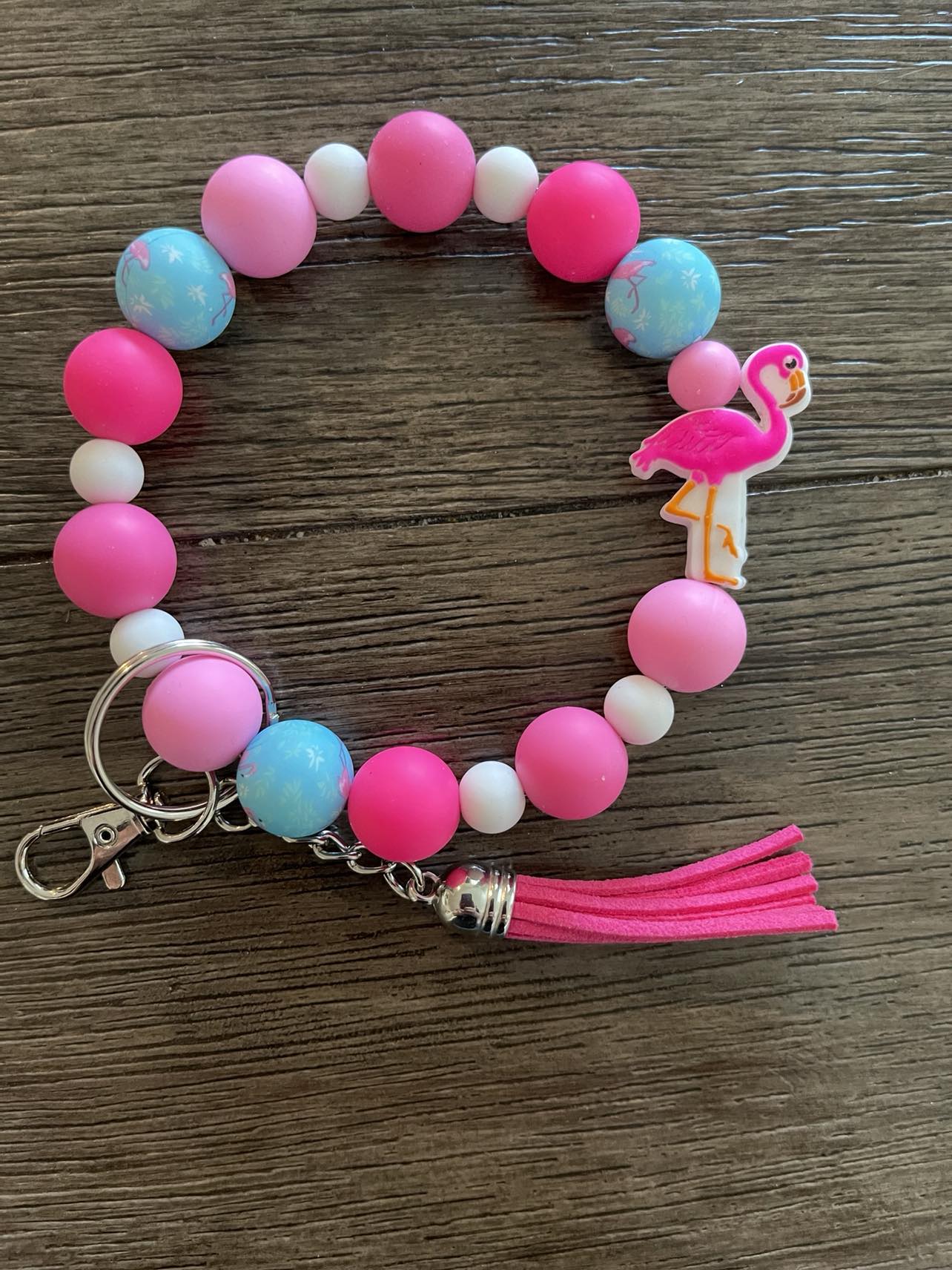 Flamingo Wristlet