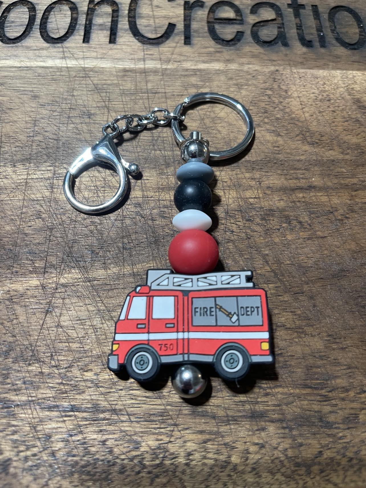 Fire Truck Keychain