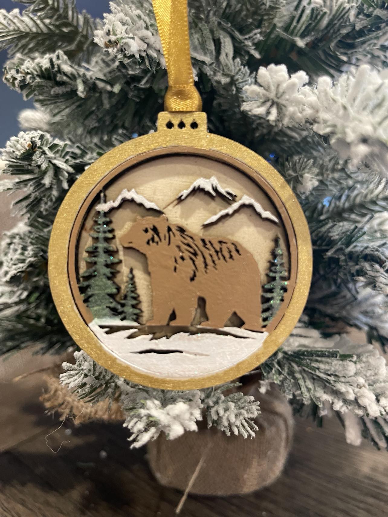 Brown Bear Ornaments