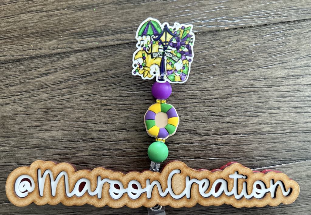 Mardi Gras Badge Reels