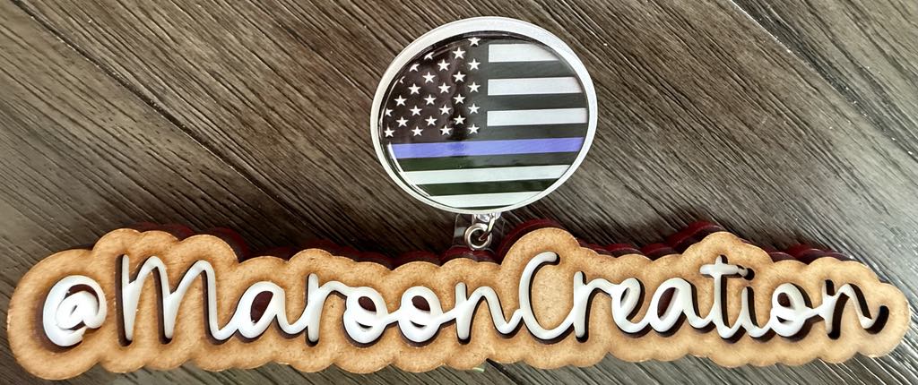 Thin Blue Line Badge Reel