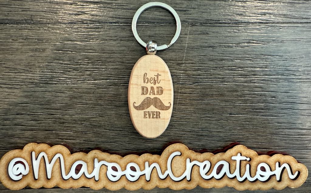 best DAD EVER Keychain