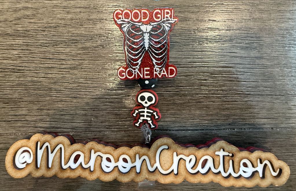 Good Girl Gone Rad Badge Reel