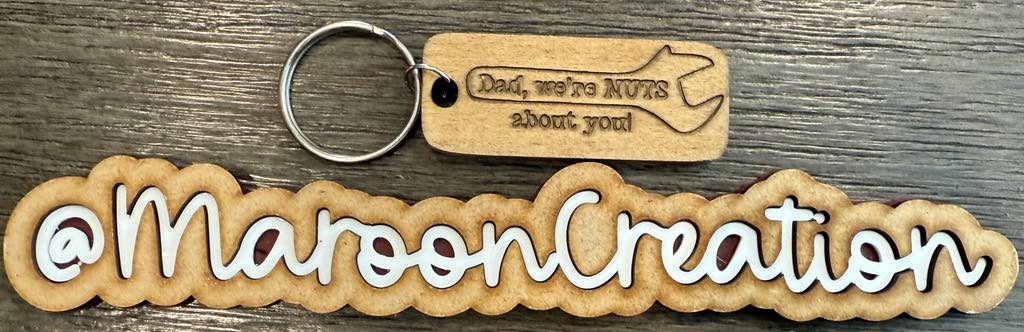 Dad we're NUTS about you Keychain
