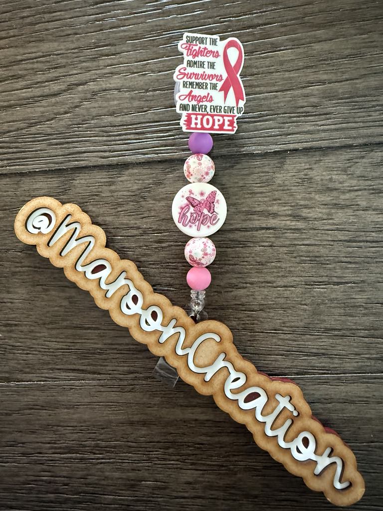 Support the Fighters Breast Cancer Badge Reel