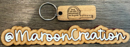 Dad no one MEASURES up to you Keychain