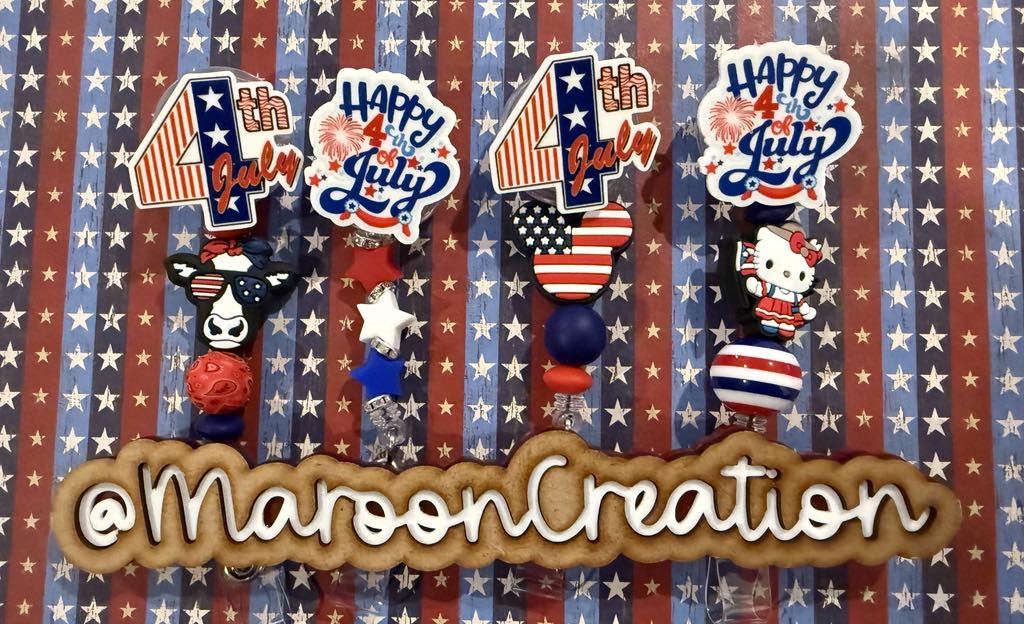Happy 4th of July Badge Reels