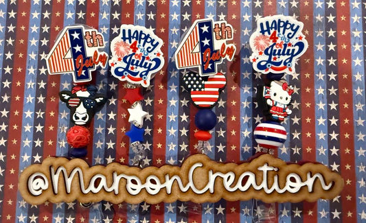 Happy 4th of July Badge Reels