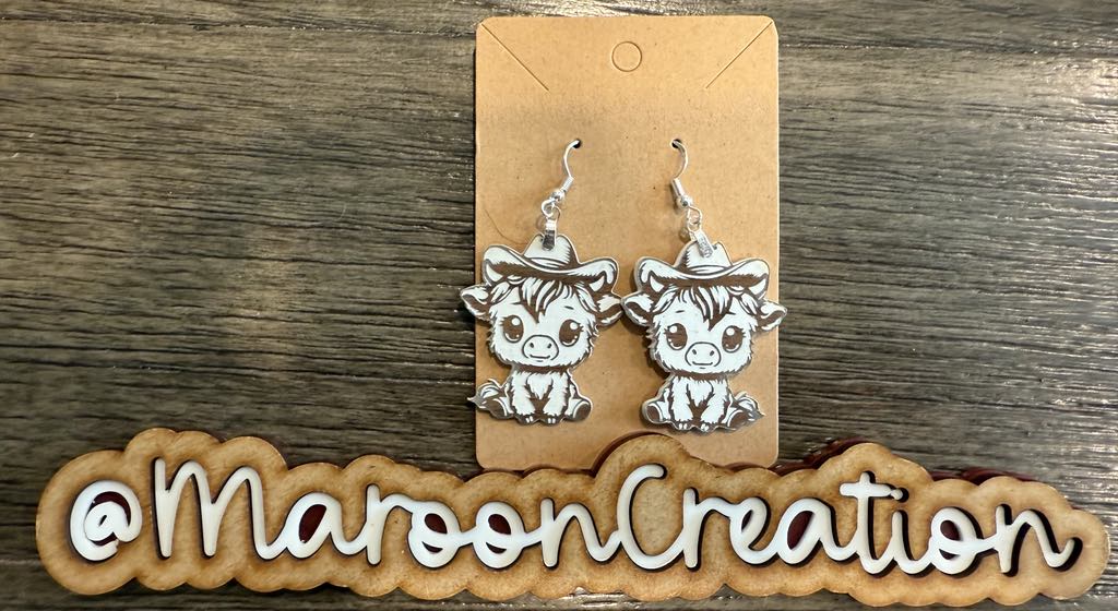 Highland Cow Earrings
