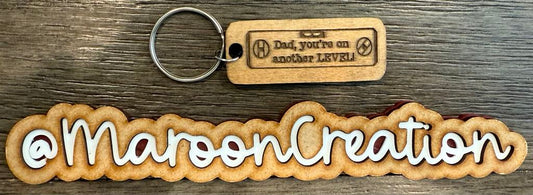 Dad you're on another LEVEL Keychain