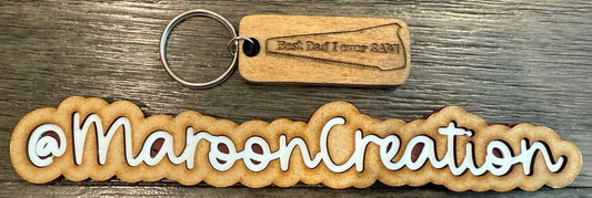 Best Dad I ever SAW Keychain