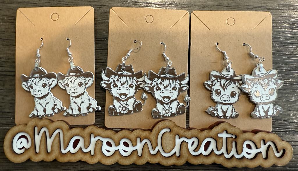 Highland Cow Earrings