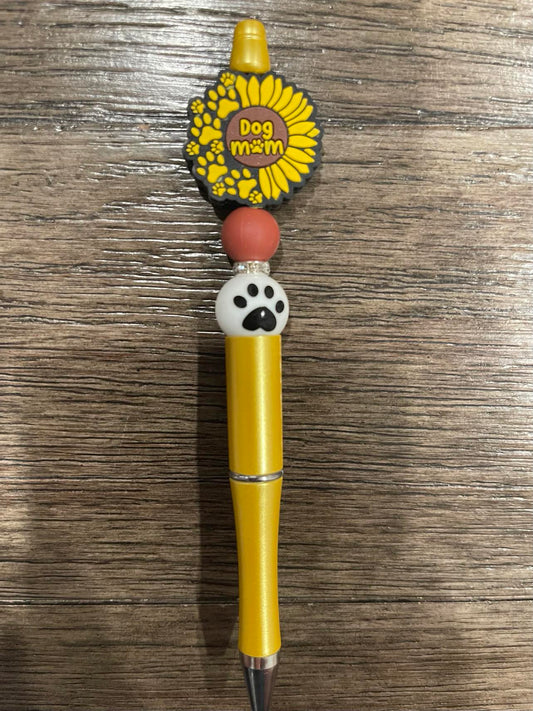 Dog Mom Sunflower Pen