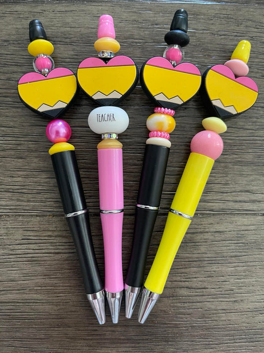 Pencil Heart Pens