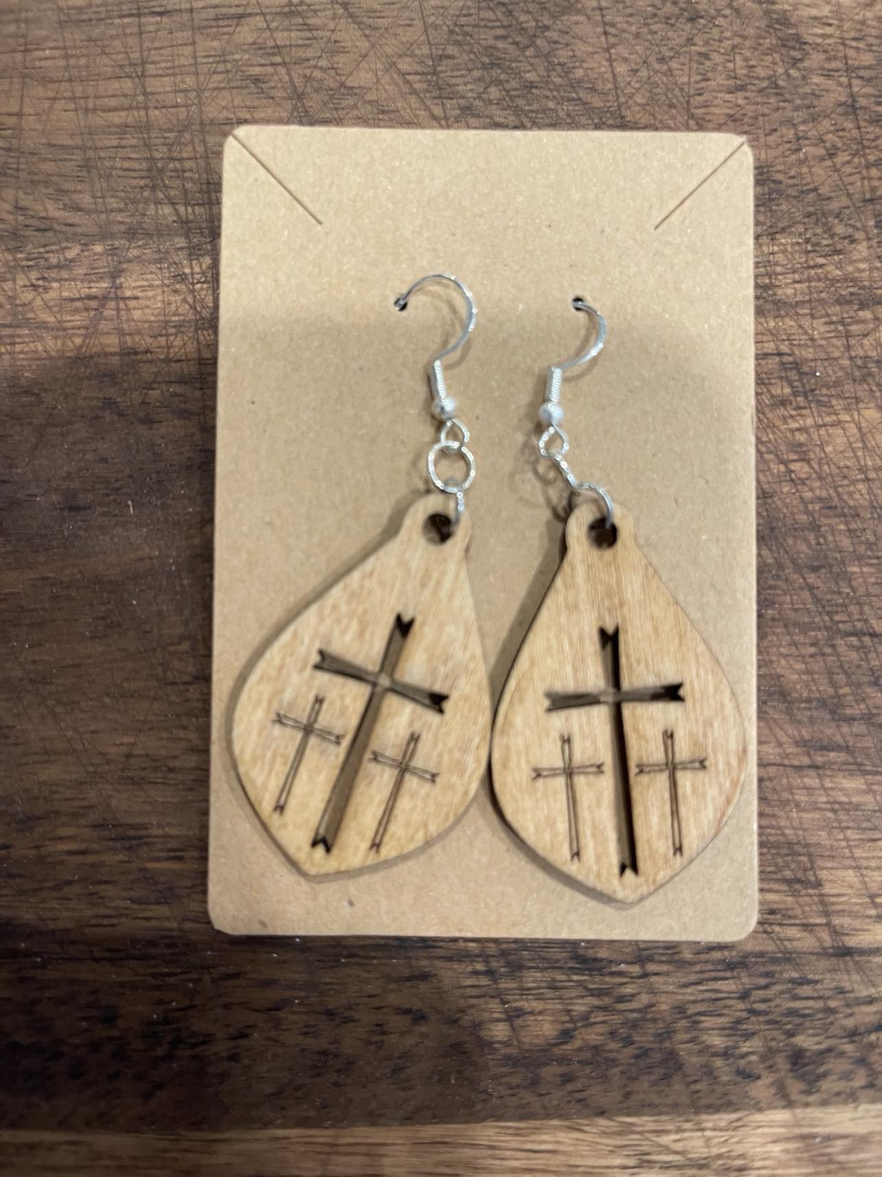 Three Crosses Earrings