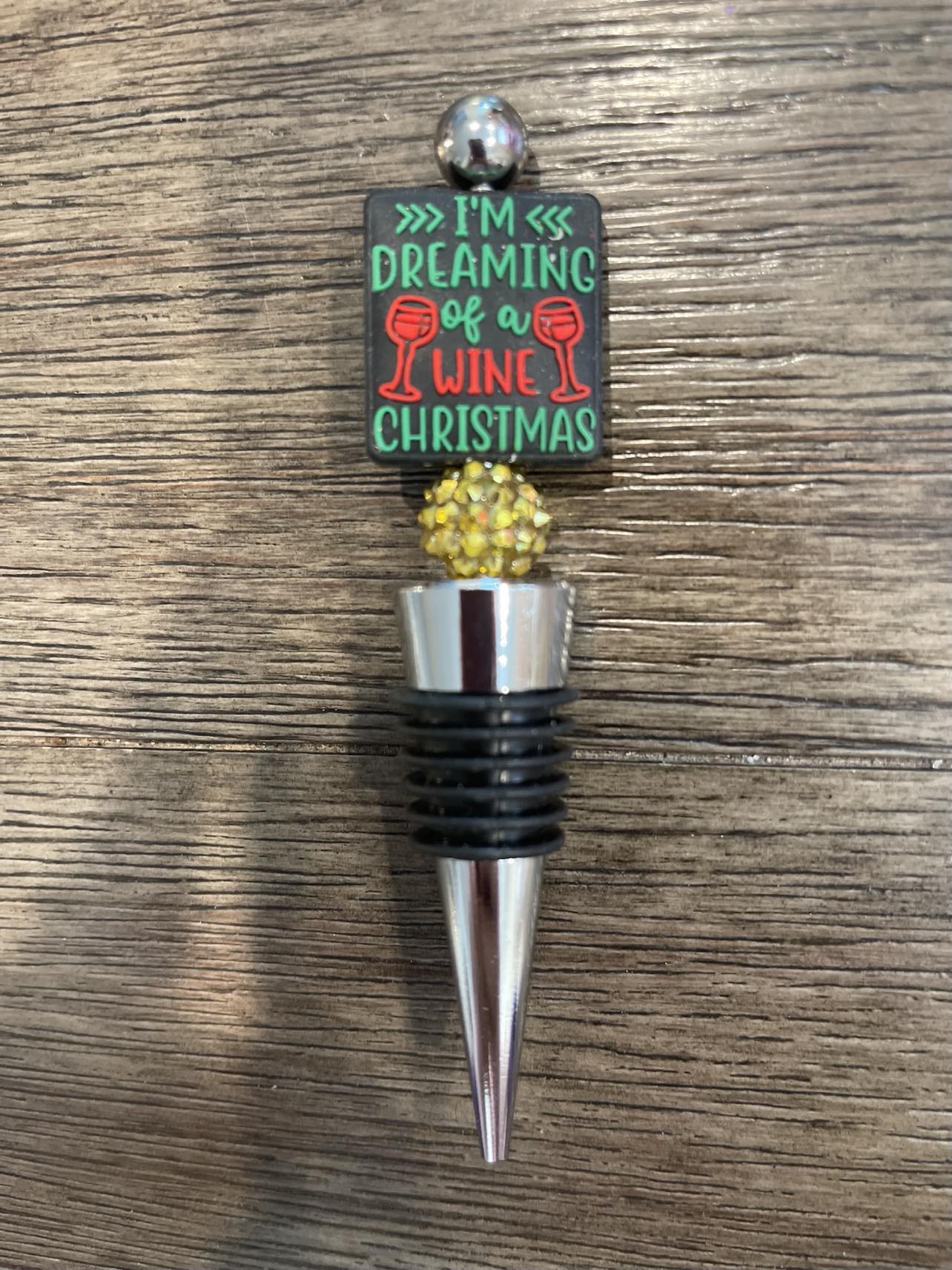 I'm dreaming of a wine Christmas Wine Stopper