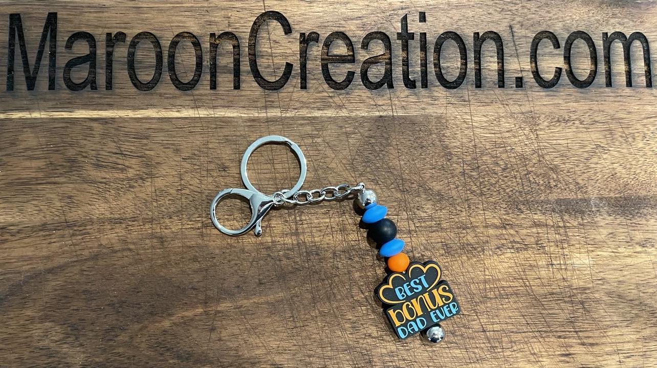 Best Bonus Dad Ever Keychain