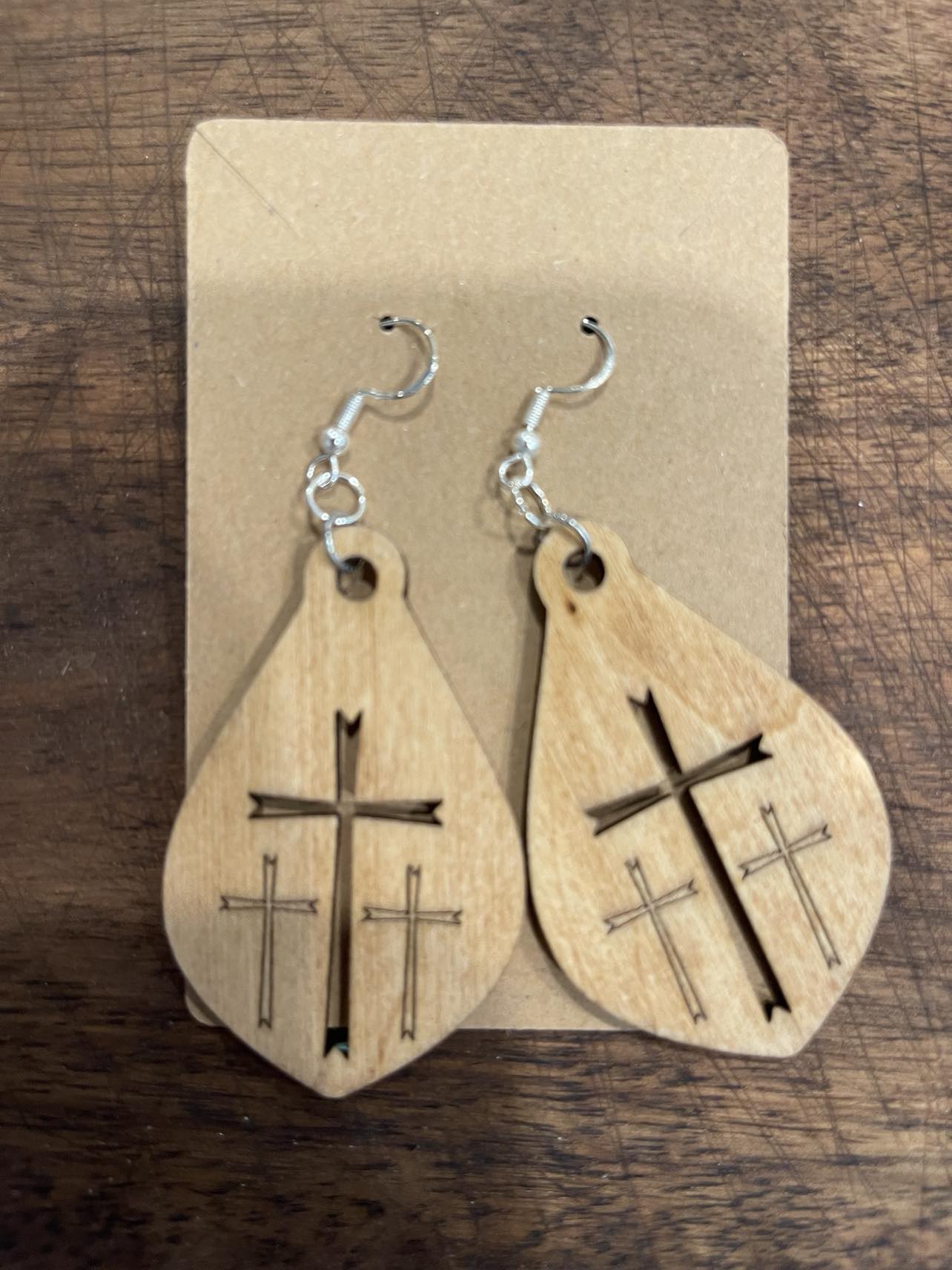 Three Crosses Earrings