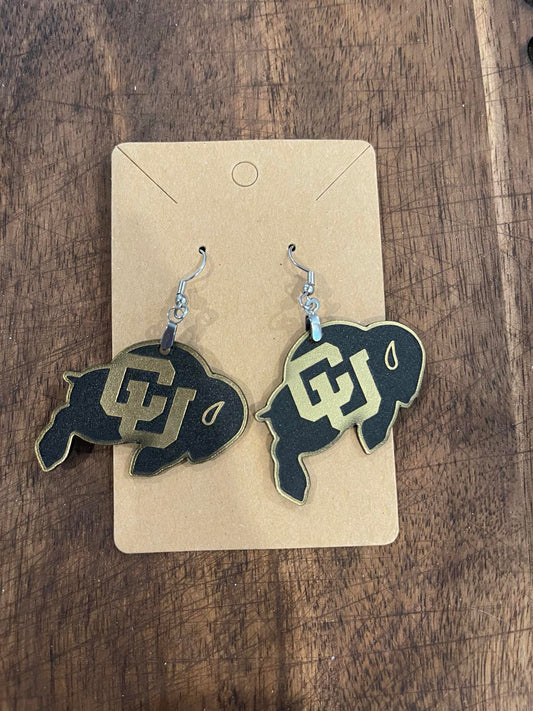 CU Buffalo Acrylic Earrings