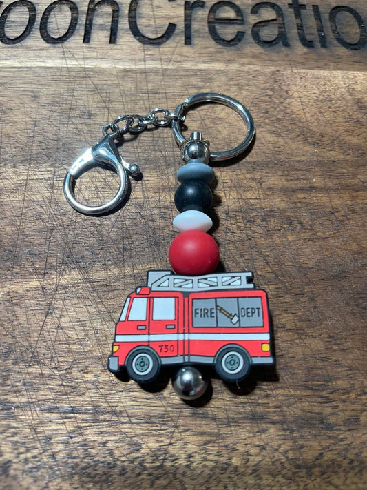 Fire Truck Keychain