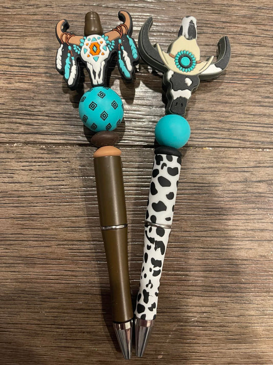 Western Skull Pens