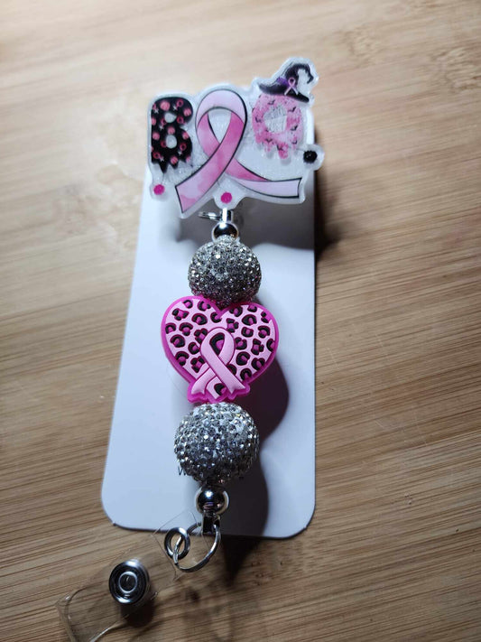 Boo Breast Cancer Badge Reel