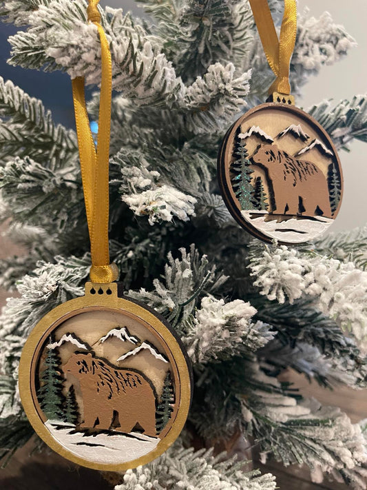 Brown Bear Ornaments