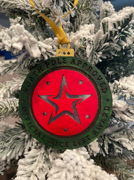 Nice List Award Ornament