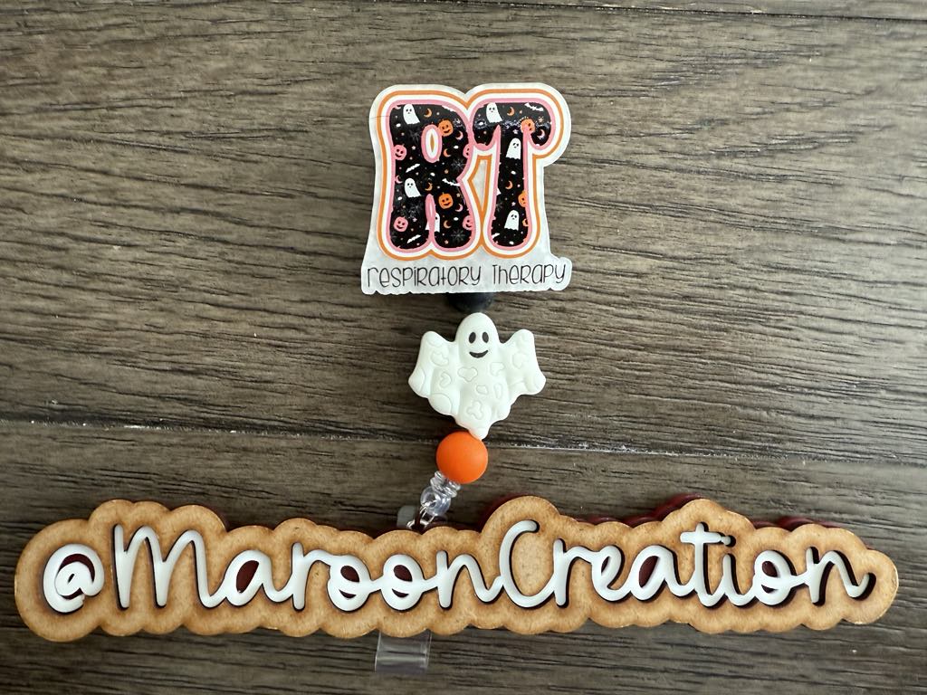 Respiratory Therapy Halloween Badge Reel