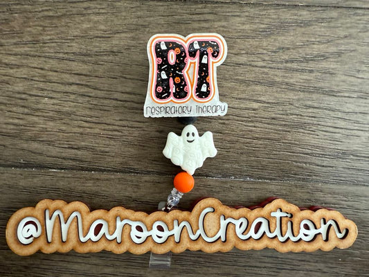 Respiratory Therapy Halloween Badge Reel