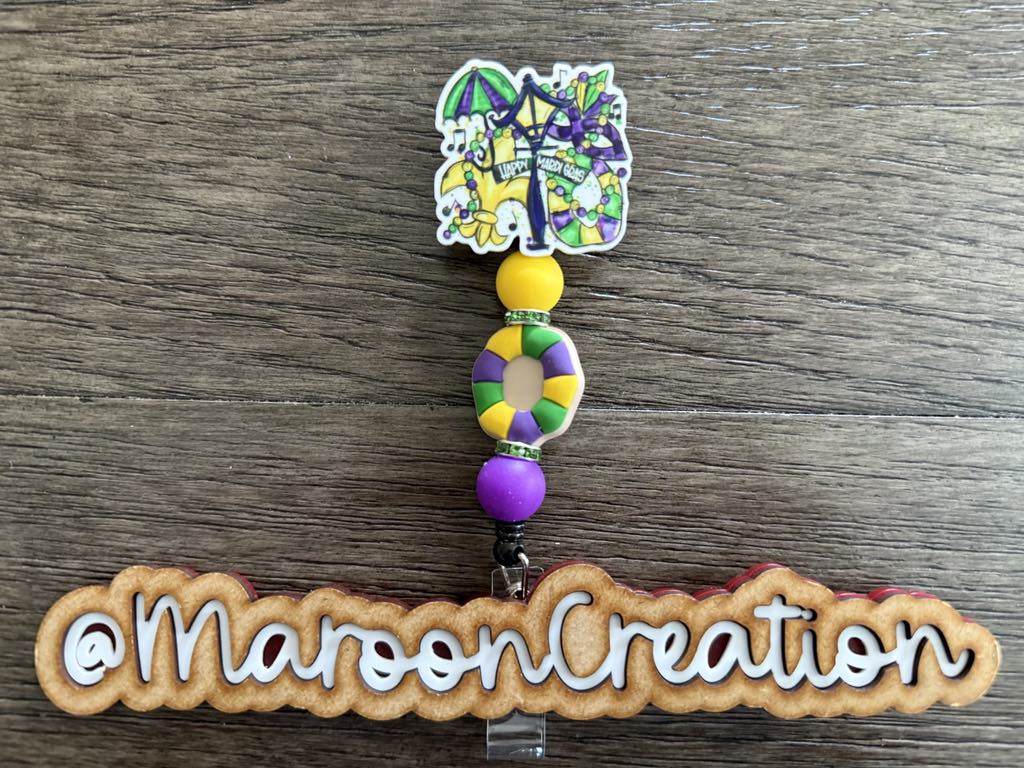 Mardi Gras Badge Reels