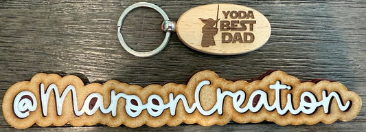 YODA BEST DAD Keychain