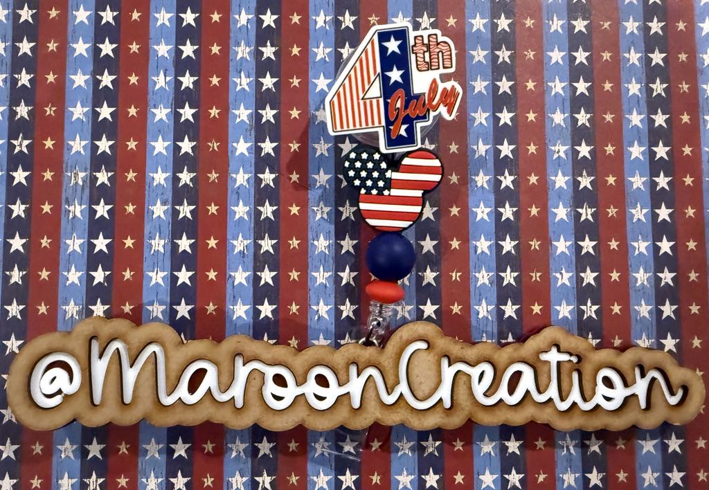 Happy 4th of July Badge Reels