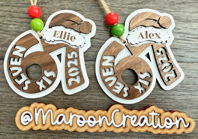 6 7 Christmas Ornament