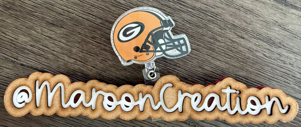 Green Bay Packers Helmet Badge Reel