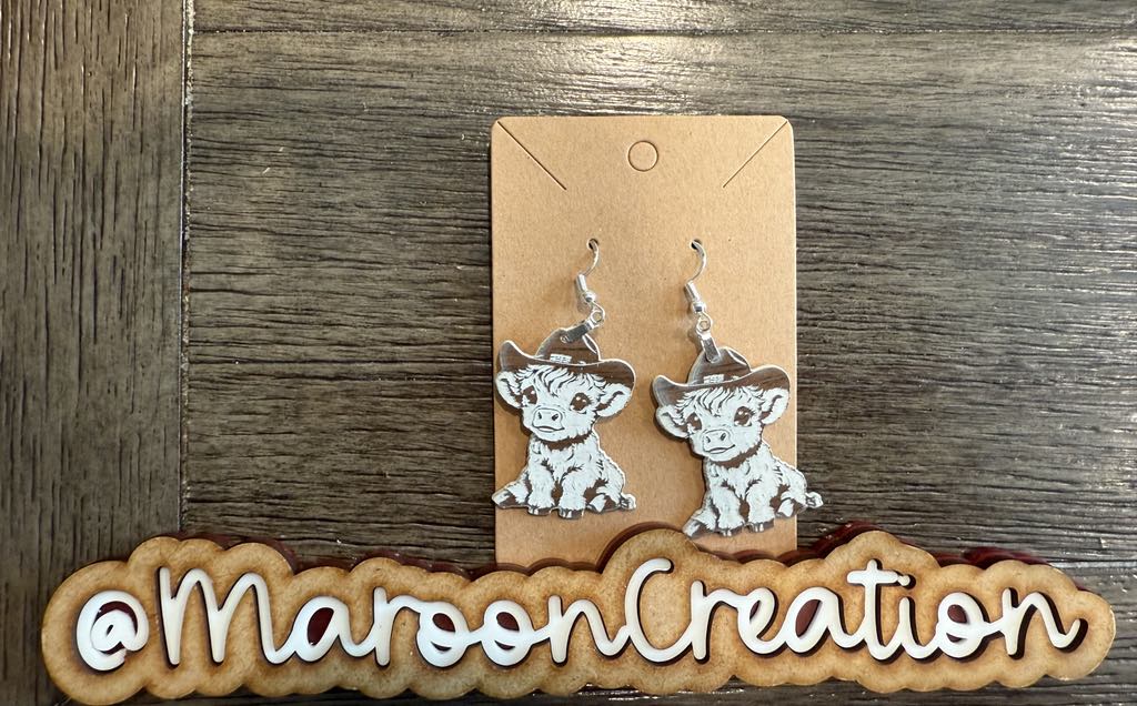 Highland Cow Earrings