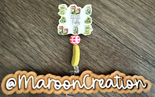 Just a Girl who loves Pickles Badge Reel