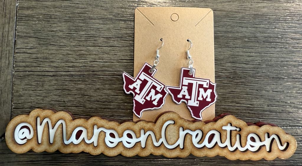 Texas A&M Earrings