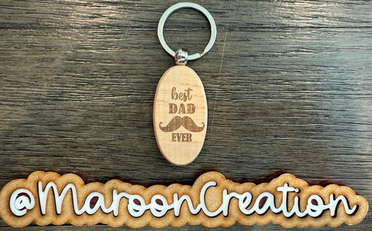 best DAD EVER Keychain
