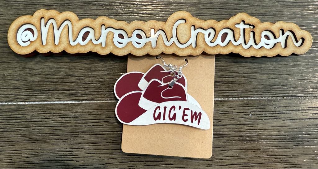 Texas A&M Earrings