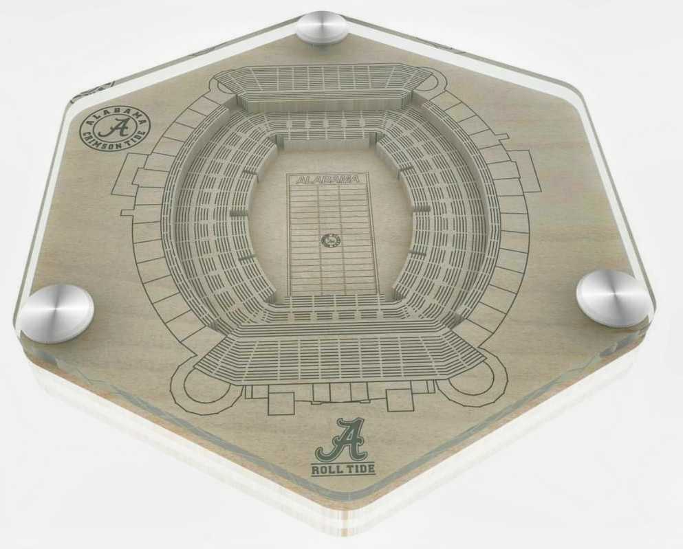 Alabama Hexagon Coaster 2