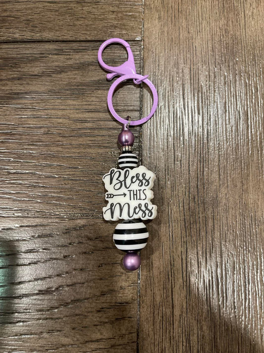 Bless This Mess Keychain