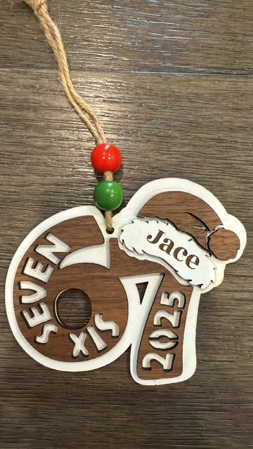 6 7 Christmas Ornament