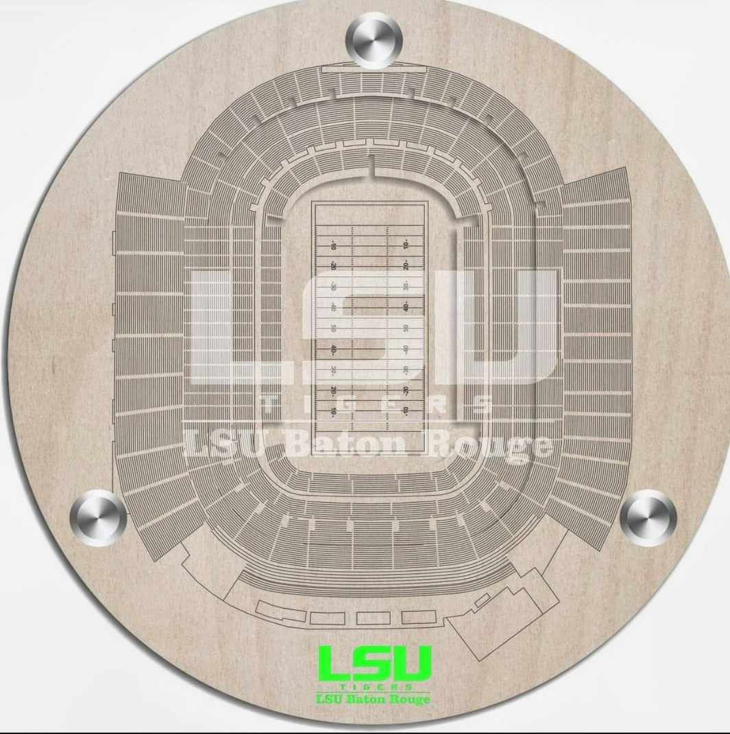 LSU Round Coaster