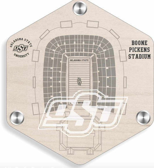 Oklahoma State Hexagon Coaster