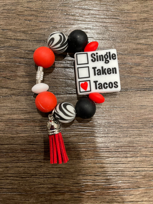 Single Taken Tacos Cup Charm