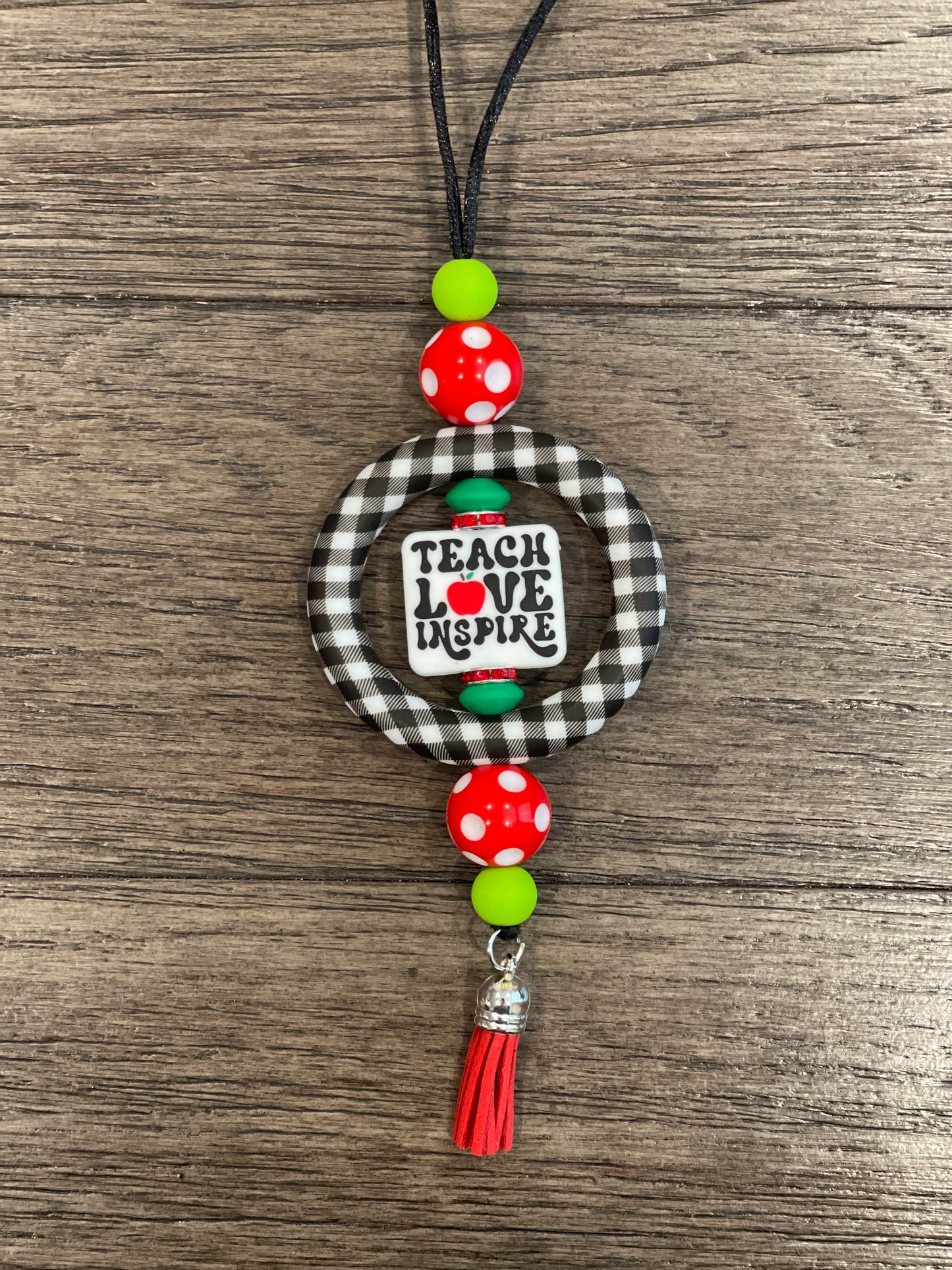 Teach Love Inspire Car Charm