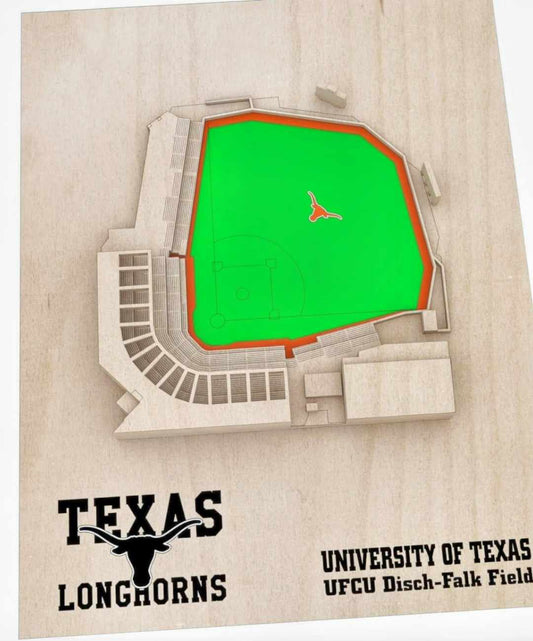 Texas Longhorns Baseball 3D