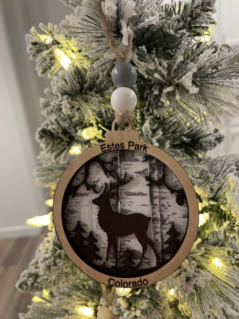 Estes Park Colorado Elk Ornament